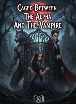 Caged Between The Alpha And The Vampire novel cover