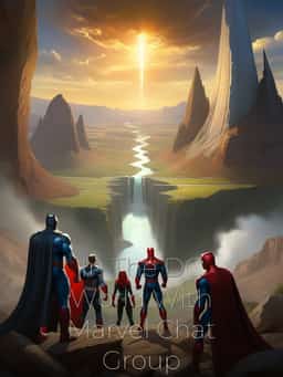 In The DC World With Marvel Chat Group novel cover