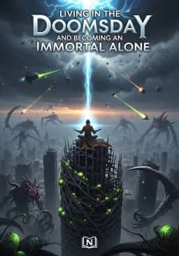 Living in the Doomsday and Becoming an Immortal Alone novel cover