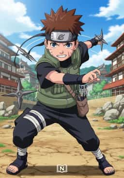 Naruto: Thrown Into the Leaf novel cover