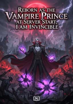 Reborn as the Vampire Prince at Server Start, I am Invincible novel cover