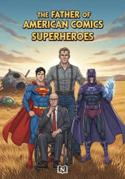 The Father of American Comics Superheroes novel cover
