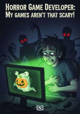 Horror Game Developer: My games aren't that scary! novel cover