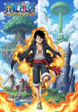 One Piece: With Sign-in System novel cover