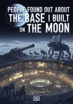People Found Out About The Base I Built On the Moon novel cover