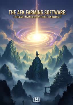 The AFK Farming Software: I Became Invincible Without Knowing It novel cover