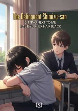 The Delinquent Shimizu-san Sitting Next to Me Has Dyed Her Hair Black novel cover