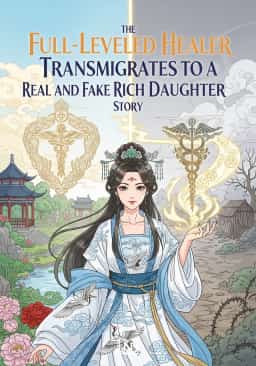 The Full-Leveled Healer Transmigrates to a Real and Fake Rich Daughter Story novel cover