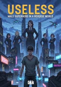 Useless: Male Superhero in a Reverse World novel cover