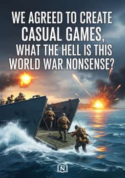 We Agreed to Create Casual Games, What the Hell is this World War Nonsense?